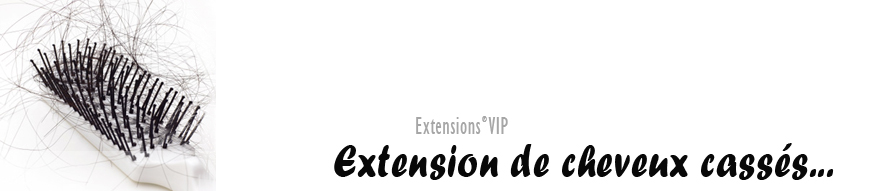 Extension de cheveux casses