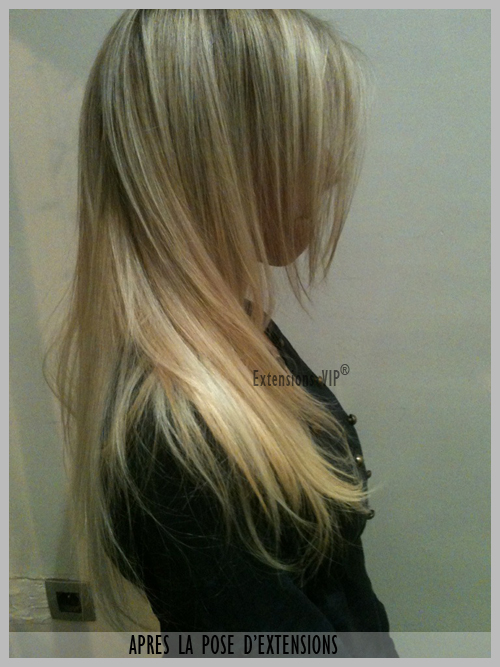 Extension cheveux Hindou apres la pose Extension cheveux Hindou apres la pose
