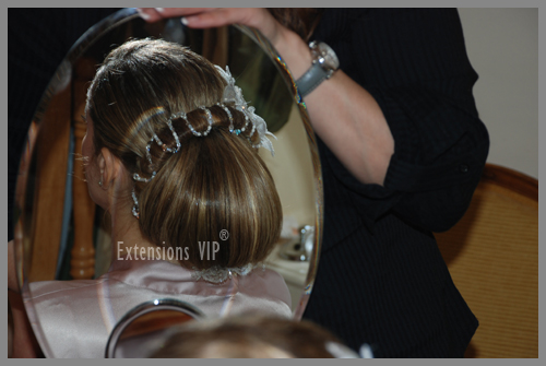 Extension de cheveux mariee chignon Extension de cheveux mariee chignon